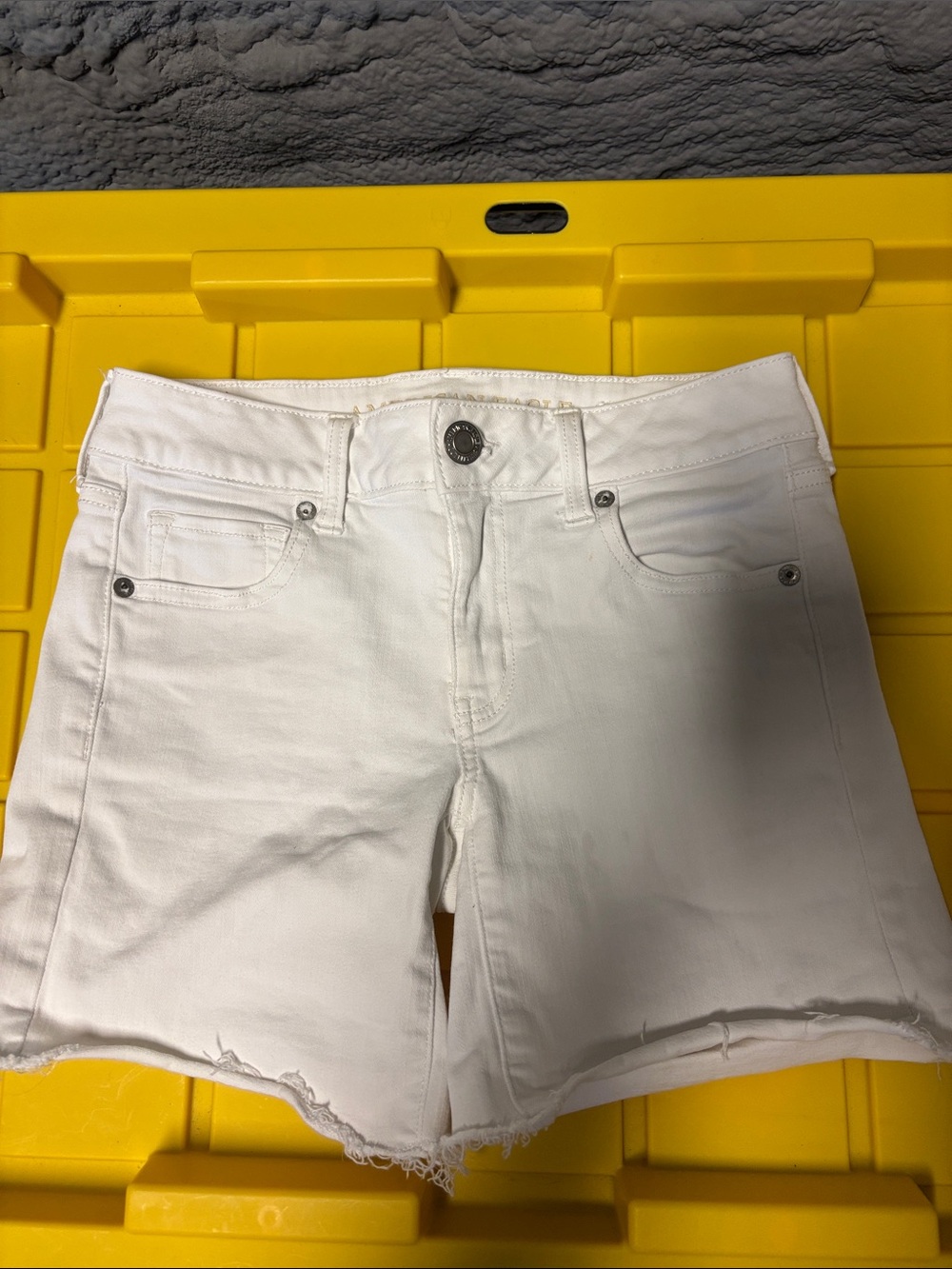 American Eagle Outfitters White Denim Jean Shorts